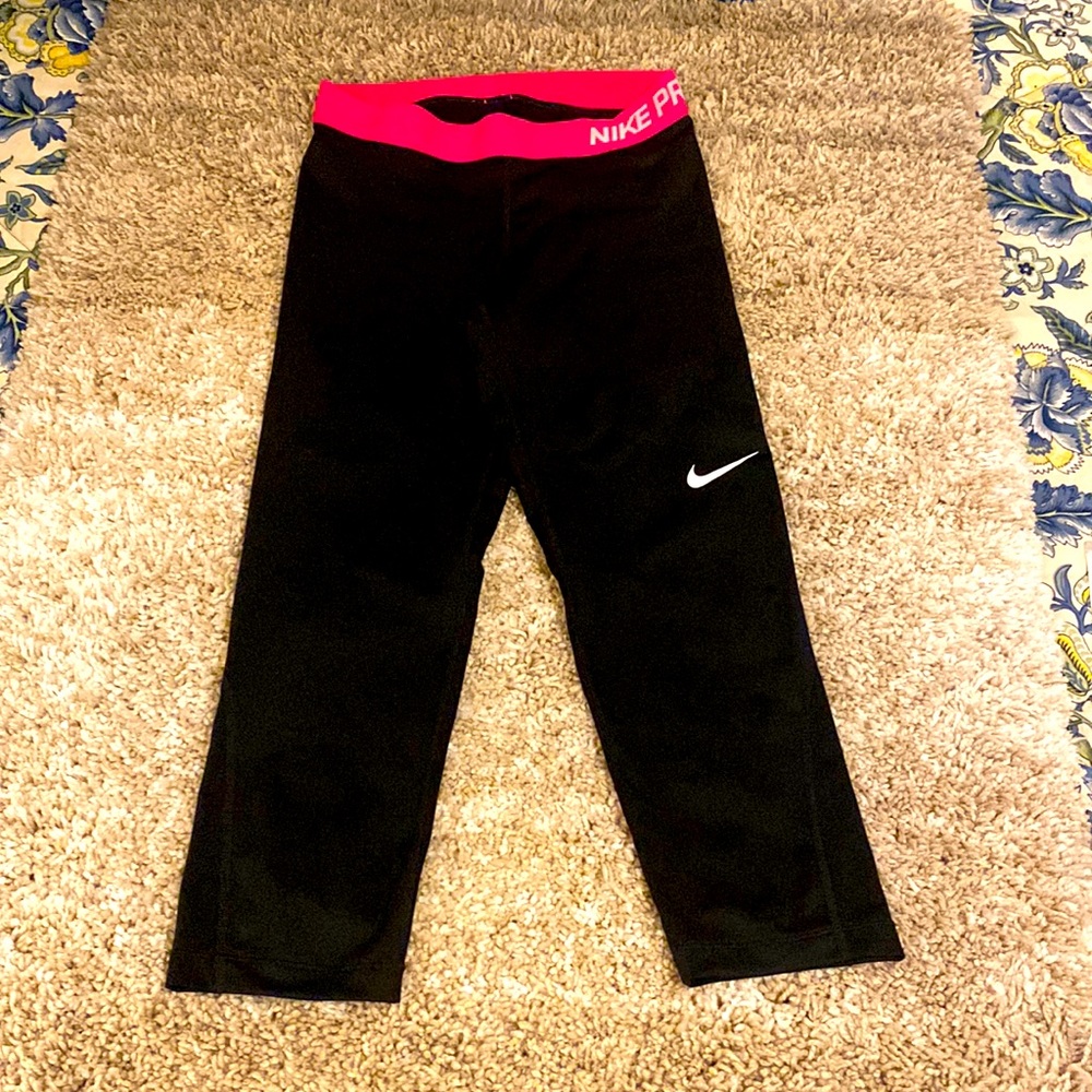 Nike Pro Dri Fit Capris Leggings Sz Small Blck New Without Tags
